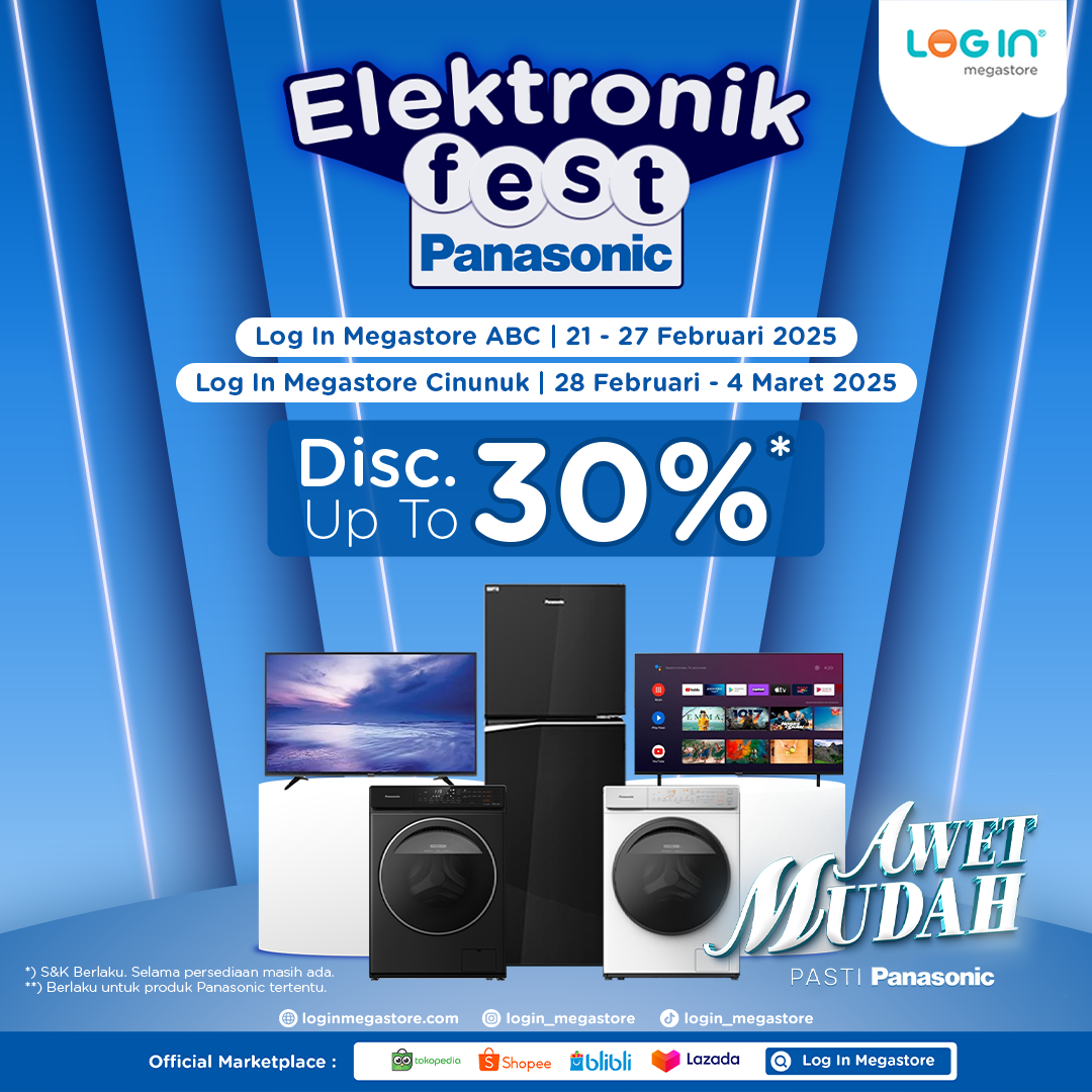 Banner E-Fest Panasonic - Login Megastore