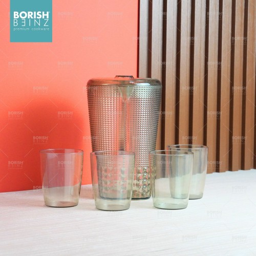 BORISH BEINZ JUG BOTOL BBKW JL01 GN pot+4cups(1500ml) | 1 - Login Megastore