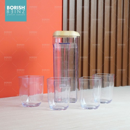 BORISH BEINZ JUG BOTOL BBKW TZ04 TS pot+4cups(1.6L) | 2 - Login Megastore