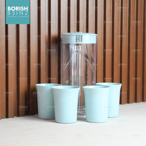 BORISH BEINZ JUG BOTOL BBKW JL08 TC pot+4cups(1500ml) | 2 - Login Megastore