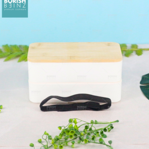 BORISH BEINZ LUNCH BOX BBKW CH01 WH DOUBLE LAYER | 1 - Login Megastore