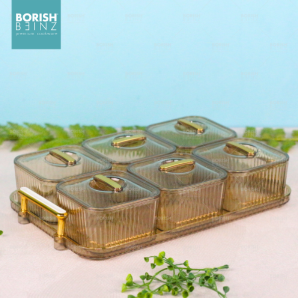 BORISH BEINZ CANISTER PLASTIK BBHW JE03 GD NUTS BOX SET6PCS | 1 - Login Megastore