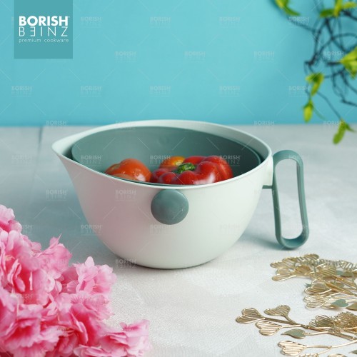 BORISH BEINZ DRAIN BASKET BBHW WF04 GN(28*24*11.5cm) | 3 - Login Megastore