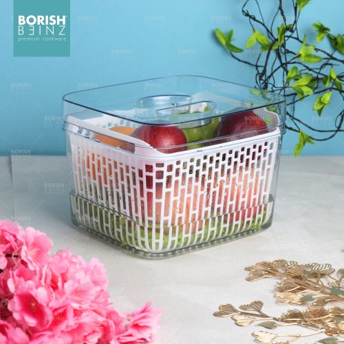 BORISH BEINZ DRAIN BASKET BBHW 8846 WH(23*20*15cm/3.5L) | 1 - Login Megastore