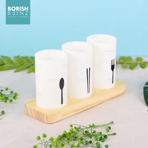 BORISH BEINZ TEMPAT SENDOK BBKW 1682 WH CUTLERY  3TUBE | 1 - Login Megastore