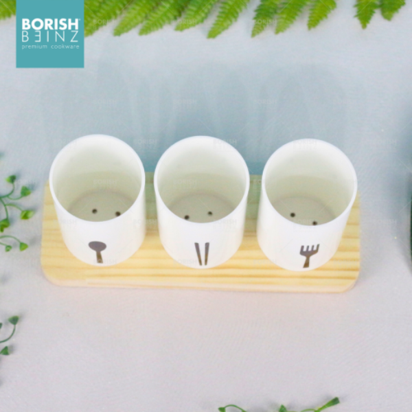 BORISH BEINZ TEMPAT SENDOK BBKW 1682 WH CUTLERY  3TUBE | 3 - Login Megastore