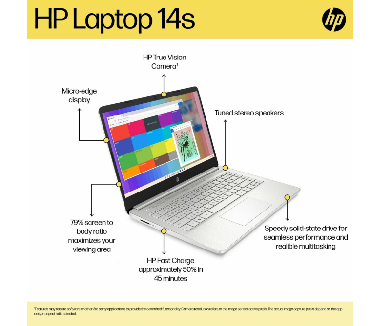 HP NOTEBOOK LAPTOP 14S FQ0564AU SILVER (KI) | 8 - Login Megastore