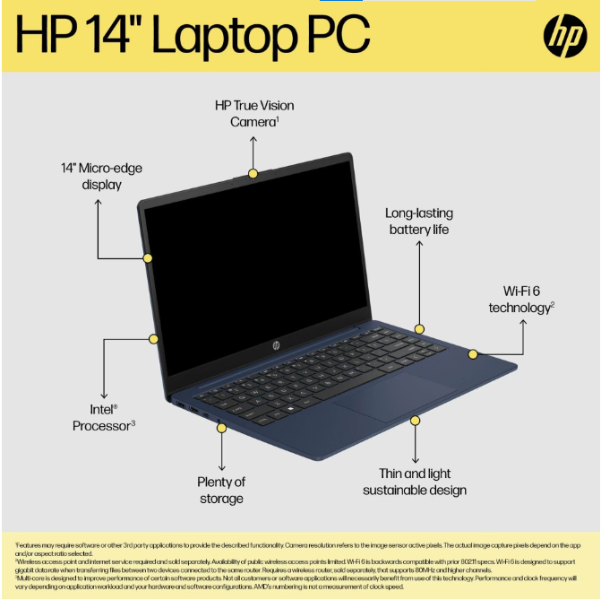 HP NOTEBOOK LAPTOP 14 EP0018TU BLUE (KI) | 8 - Login Megastore