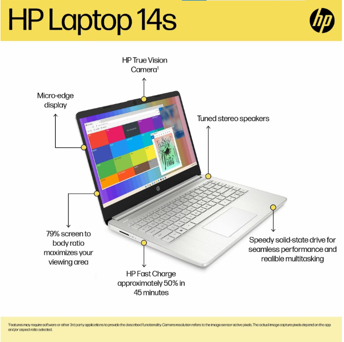 HP NOTEBOOK LAPTOP 14S FQ1009AU R3 5300U SILVER (KI) | 8 - Login Megastore