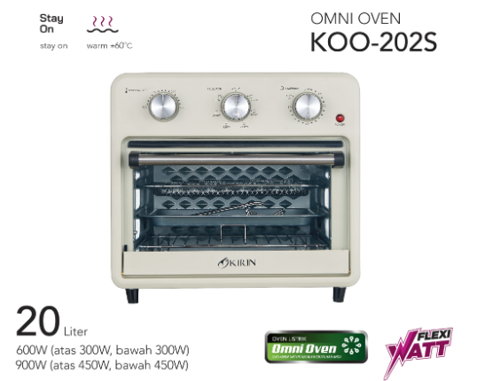 KIRIN ELECTRIC OVEN KOO202S ALMOND WHITE | 2 - Login Megastore