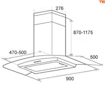 LINEA CHIMNEY HOOD LDA90 | 3 - Login Megastore