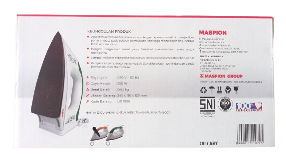 MASPION DRY IRON HA180 | 4 - Login Megastore