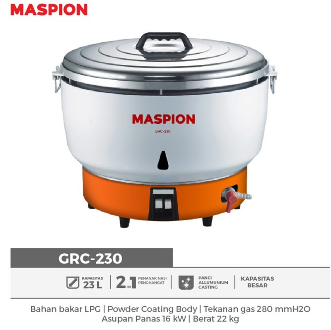 MASPION RICE COOKER GRC230 | 2 - Login Megastore