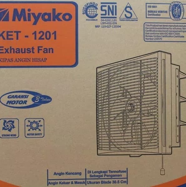 MIYAKO VENTILATING FAN  KET1201 | 6 - Login Megastore