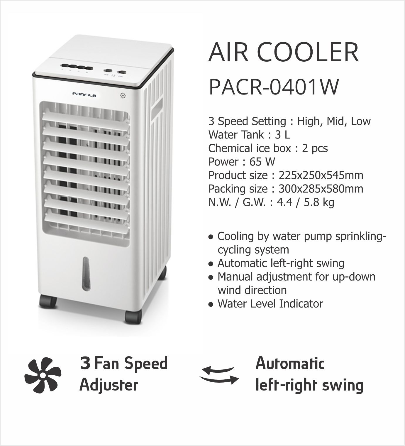 PANFILA AIR COOLER PACR 0401W | 1 - Login Megastore