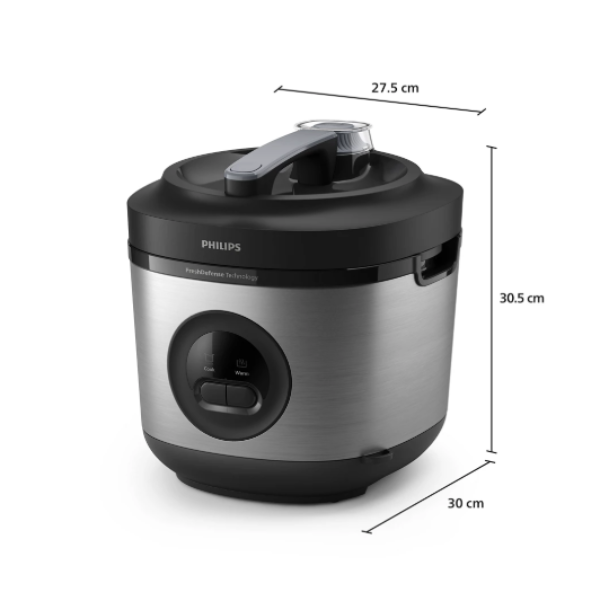 PHILIPS RICE COOKER HD3211/31 SILVER | 4 - Login Megastore