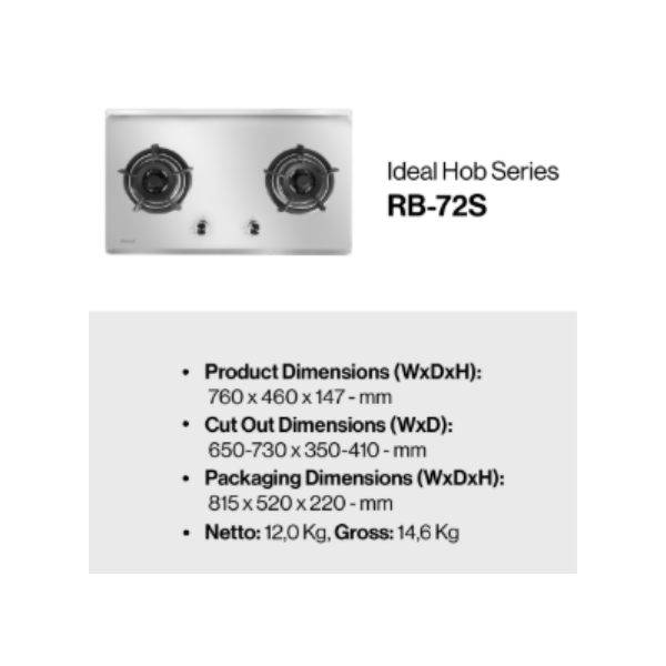 RINNAI BUILT IN GAS 2B RB72S | 4 - Login Megastore