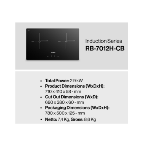 RINNAI BUILT IN ELECTRIC 2B RB7012HCB | 3 - Login Megastore
