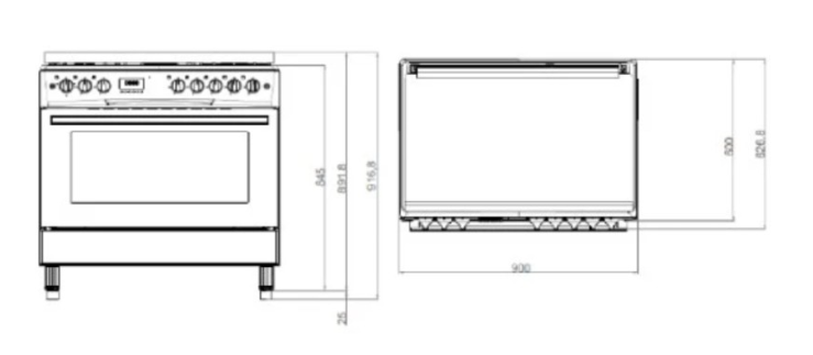 TEKA FREE STANDING GAS FS905MAXISILVER | 4 - Login Megastore