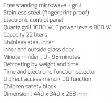 TEKA MICROWAVE OVEN MWE 225G S/S | 3 - Login Megastore