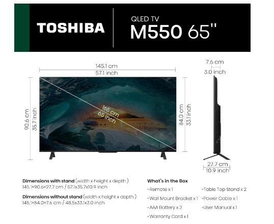 TOSHIBA LED TV 65M550MP | 4 - Login Megastore