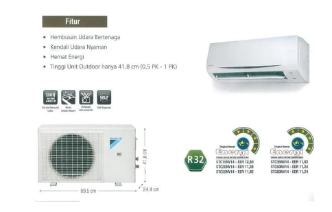 DAIKIN SPLIT AC  STC25NV(FTC25NV14+RC25NV14) | 3 - Login Megastore