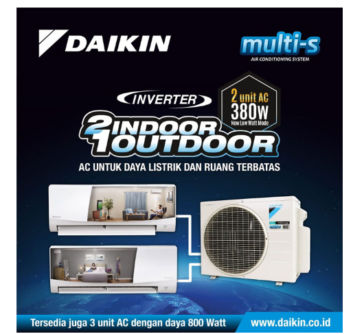 DAIKIN SPLIT AC  2MKC20RVM4(15+20)CTKC15RVM4 | 4 - Login Megastore