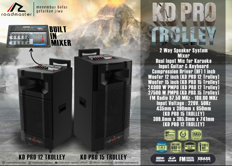 ROADMASTER ACTIVE SPEAKER KD PRO 12 TROLLEY | 6 - Login Megastore