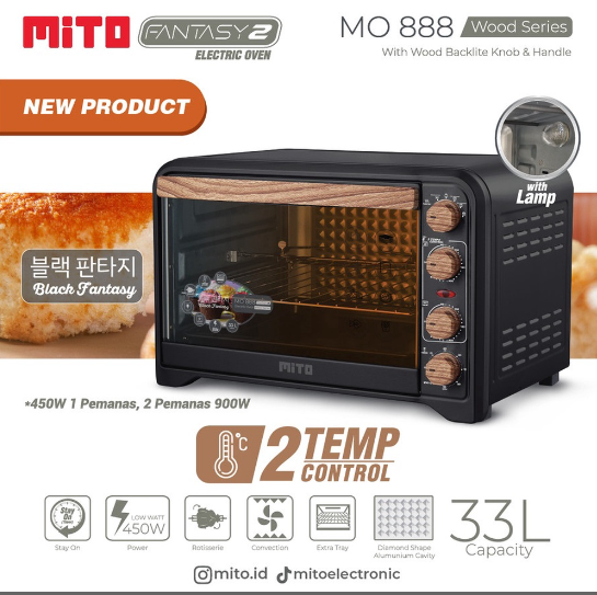 MITO ELECTRIC OVEN MO 888 BLACK MARBLE SERIES | 2 - Login Megastore