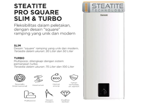 THERMOR ELECTRIC WATER HEATER STEATITE SQUARE TURBO100L | 4 - Login Megastore