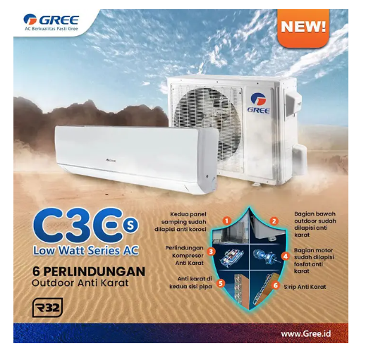 GREE SPLIT AC  GWC24C3ES | 6 - Login Megastore