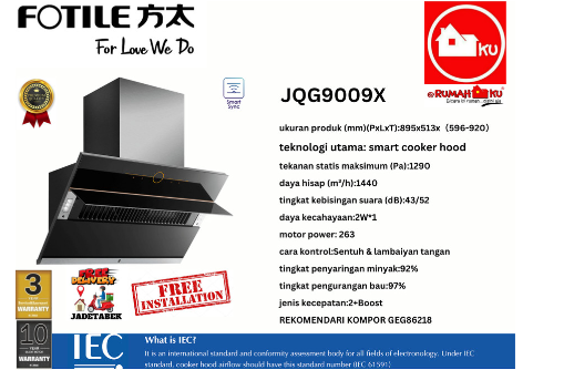 FOTILE CHIMNEY HOOD JQG9009X | 3 - Login Megastore