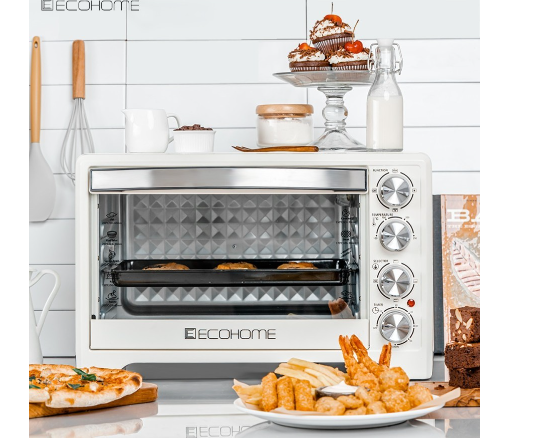 ECOHOME ELECTRIC OVEN PLATINUM EOP888 PEARL WHITE | 5 - Login Megastore