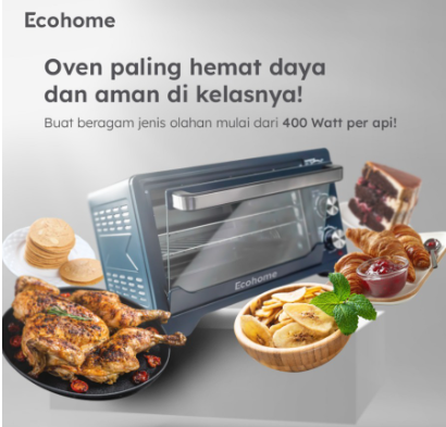 ECOHOME ELECTRIC OVEN EOP777 AQUAMARINE | 7 - Login Megastore