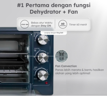 ECOHOME ELECTRIC OVEN EOP777 AQUAMARINE | 9 - Login Megastore