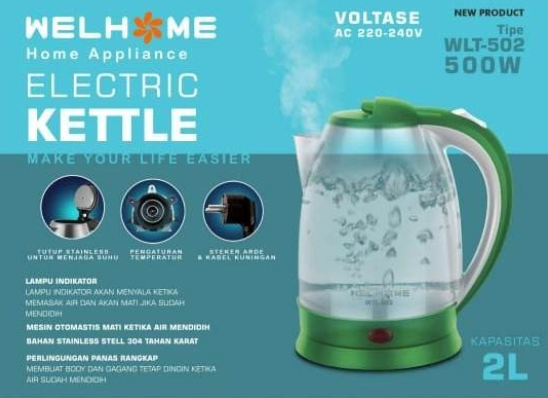 WELHOME ELECTRIC KETTLE WLT 502 | 2 - Login Megastore