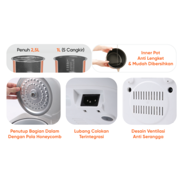 GAABOR RICE COOKER GRS25D | 2 - Login Megastore