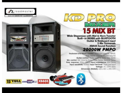 ROADMASTER ACTIVE SPEAKER KD PRO 15 MIX USB BT | 2 - Login Megastore