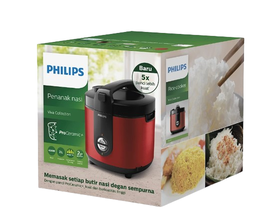 PHILIPS RICE COOKER  HD3138/32 RED | 9 - Login Megastore