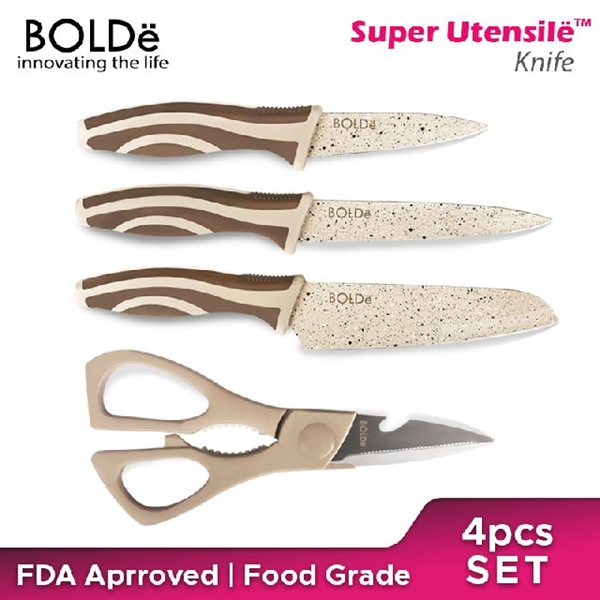 BOLDE - KNIFE SUPER SET BEIGE 4PCS | 1 - Login Megastore