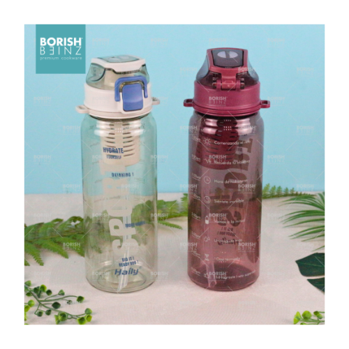 BORISH BEINZ TUMBLER/BOTOL PLASTIK BBDW 8829 MC 900ml - Login Megastore