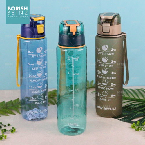 BORISH BEINZ TUMBLER/BOTOL PLASTIK BBDW 8806 MC 1000ml - Login Megastore