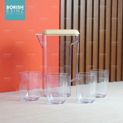 BORISH BEINZ JUG BOTOL BBKW TZ04 TS pot+4cups(1.6L) - Login Megastore