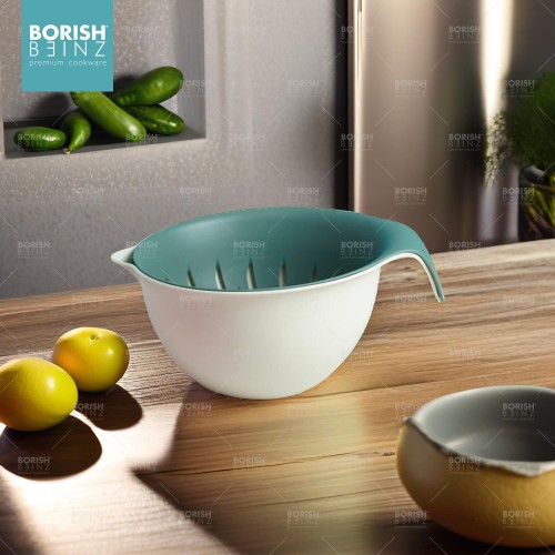 BORISH BEINZ DRAIN BASKET BBHW WF02 GN(23.5*18.4*11cm)