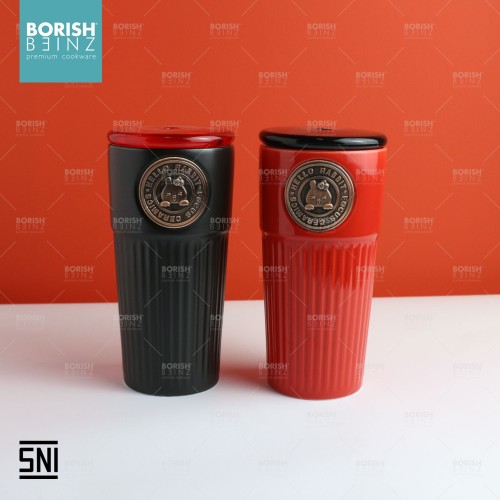 BORISH BEINZ MUG CRMC LX 17 MUG WITH STRAW