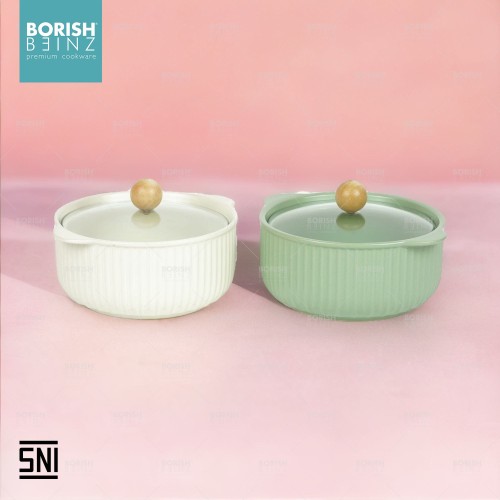 BORISH BEINZ BOWL CRMC JB NY98020 SOUP POTL WITH LID