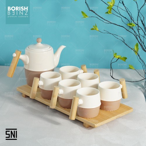 BORISH BEINZ TEA POT XZH 4 CERAMIC TEA  SET