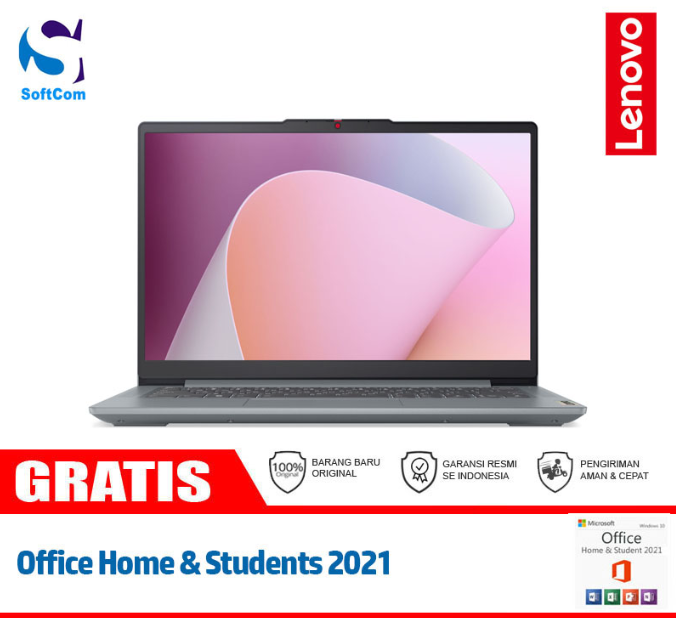 LENOVO NOTEBOOK LAPTOP IPS3 14AMN8 R3 7320 ARCTIC GREY (KI)