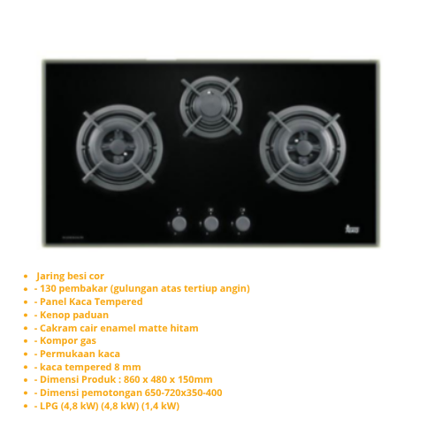 TEKA BUILT IN GAS 2B GKNLUX863GAIAL2TR - Login Megastore