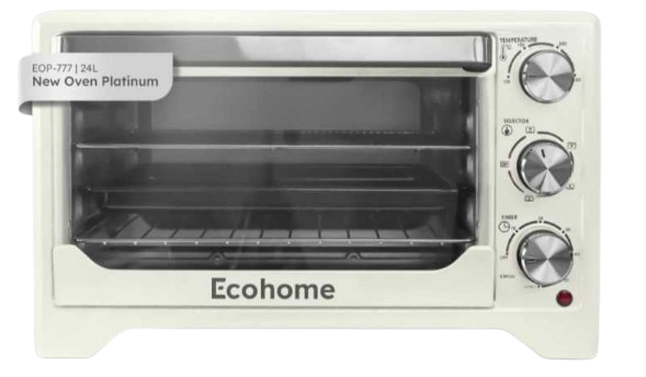 ECOHOME ELECTRIC OVEN EOP777 PEARL WHITE